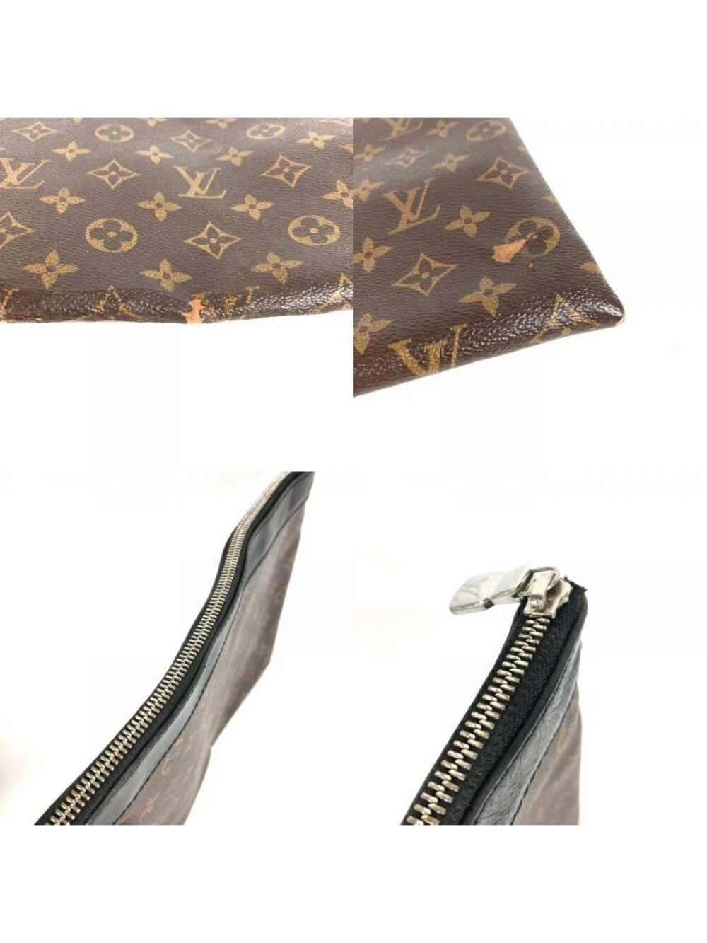 Louis Vuitton Clutch Pochette Discovery Monogram Macassar Canvas Brown - Picture 8 of 9